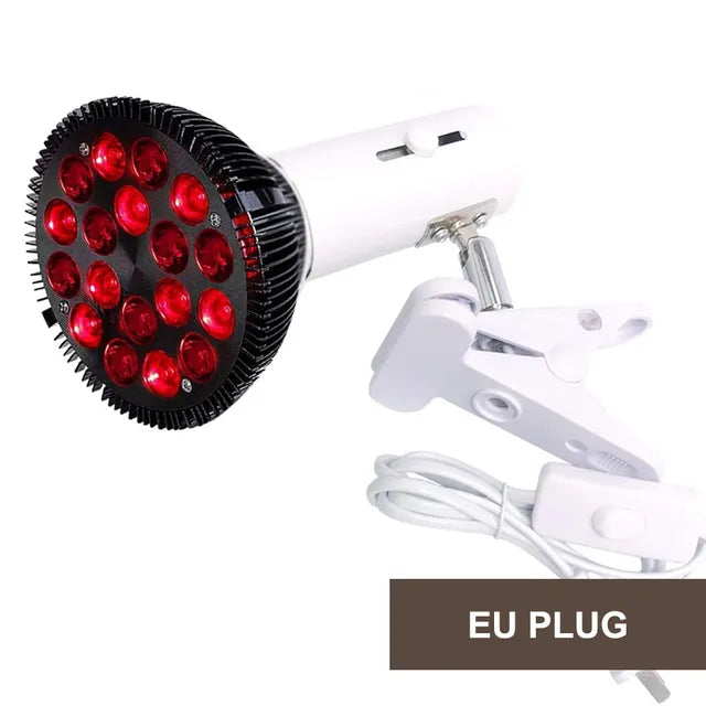 Red light therapy lamp